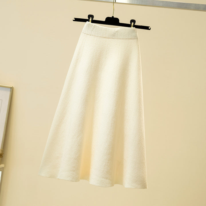 Ladies Elegant, Flowing Midi Skirt Mune Fashion