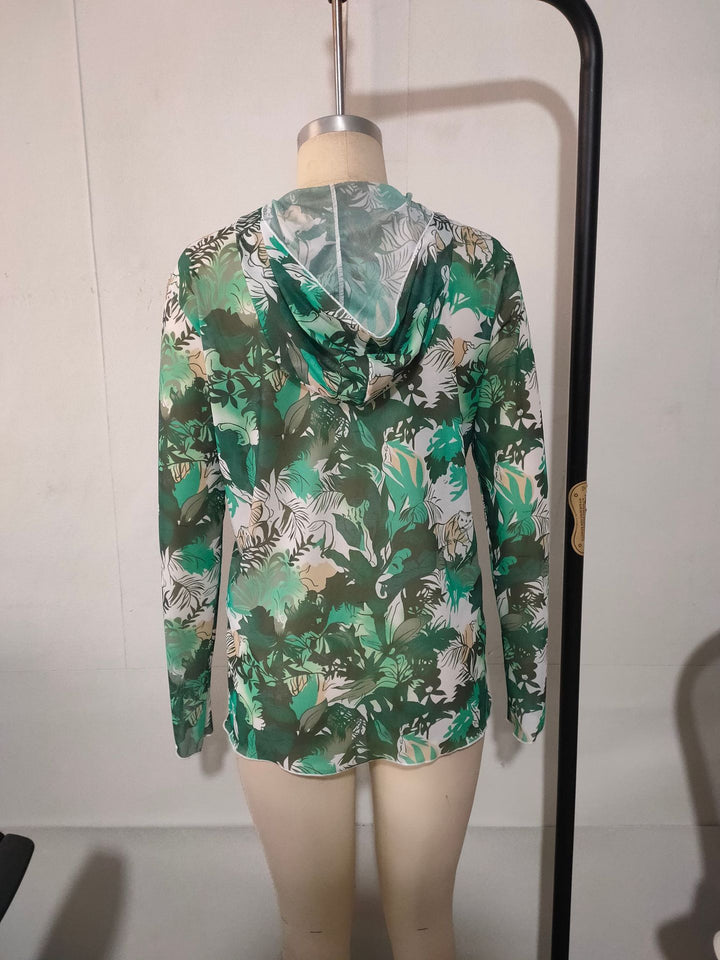 Men's Long Sleeve Shirt with Floral Pattern Mune Fashion