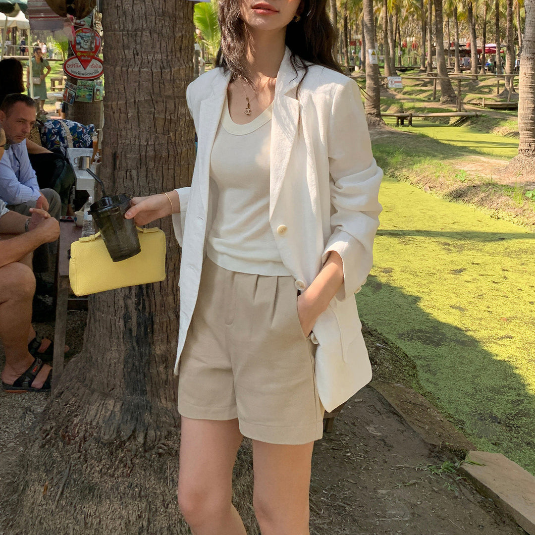 Ladies Elegant Blazer with Textured Design Mune Fashion