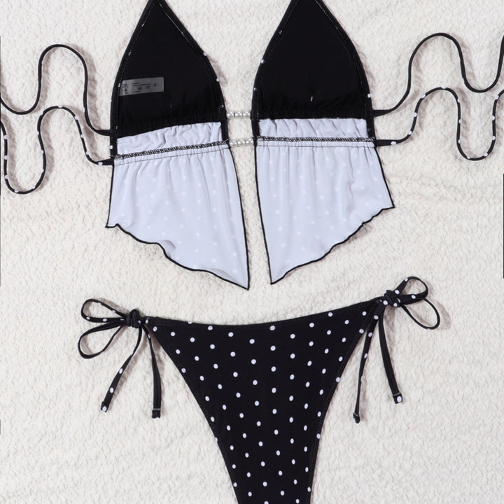 Women's bikini set with playful polka dot pattern and adjustable straps Mune Fashion