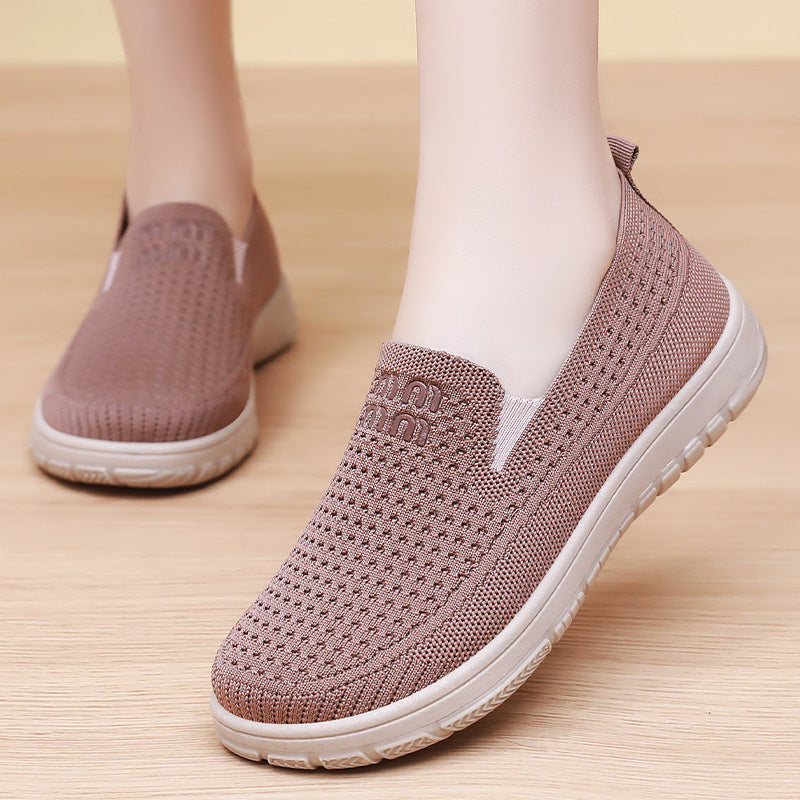 Women's seamless knitted slipper with elastic entry and orthopedic memory foam footbed support Mune Fashion