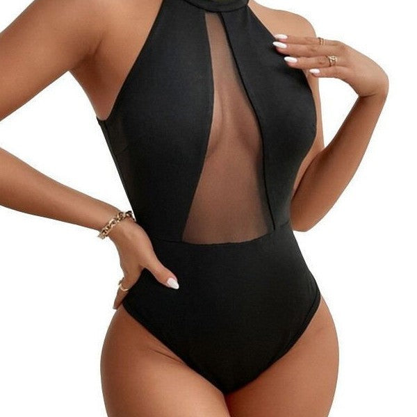 Ladies' jumpsuit with transparent inserts Mune Fashion