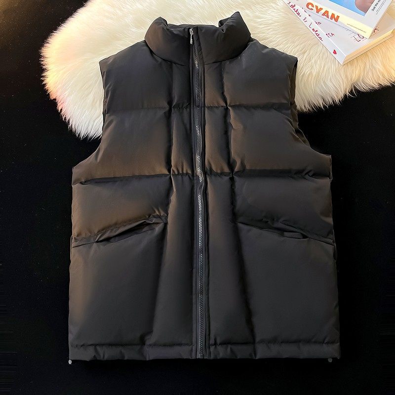 Women's Reversible Vest with High Collar Mune Fashion