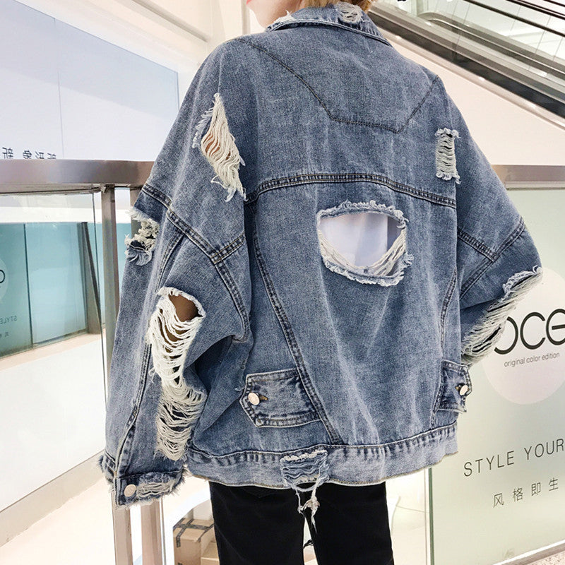 Women's Oversized Denim Jacket Mune Fashion