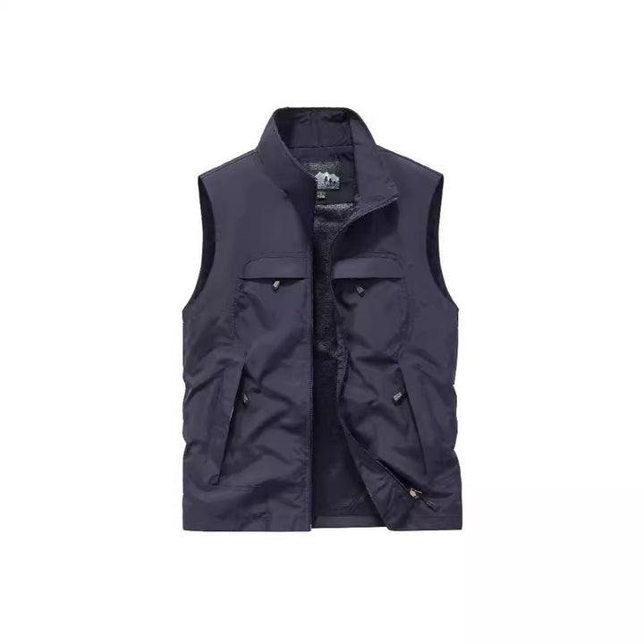 Men's Breathable Photographer Utility Vest with Mesh Lining and Multiple Pockets Mune Fashion