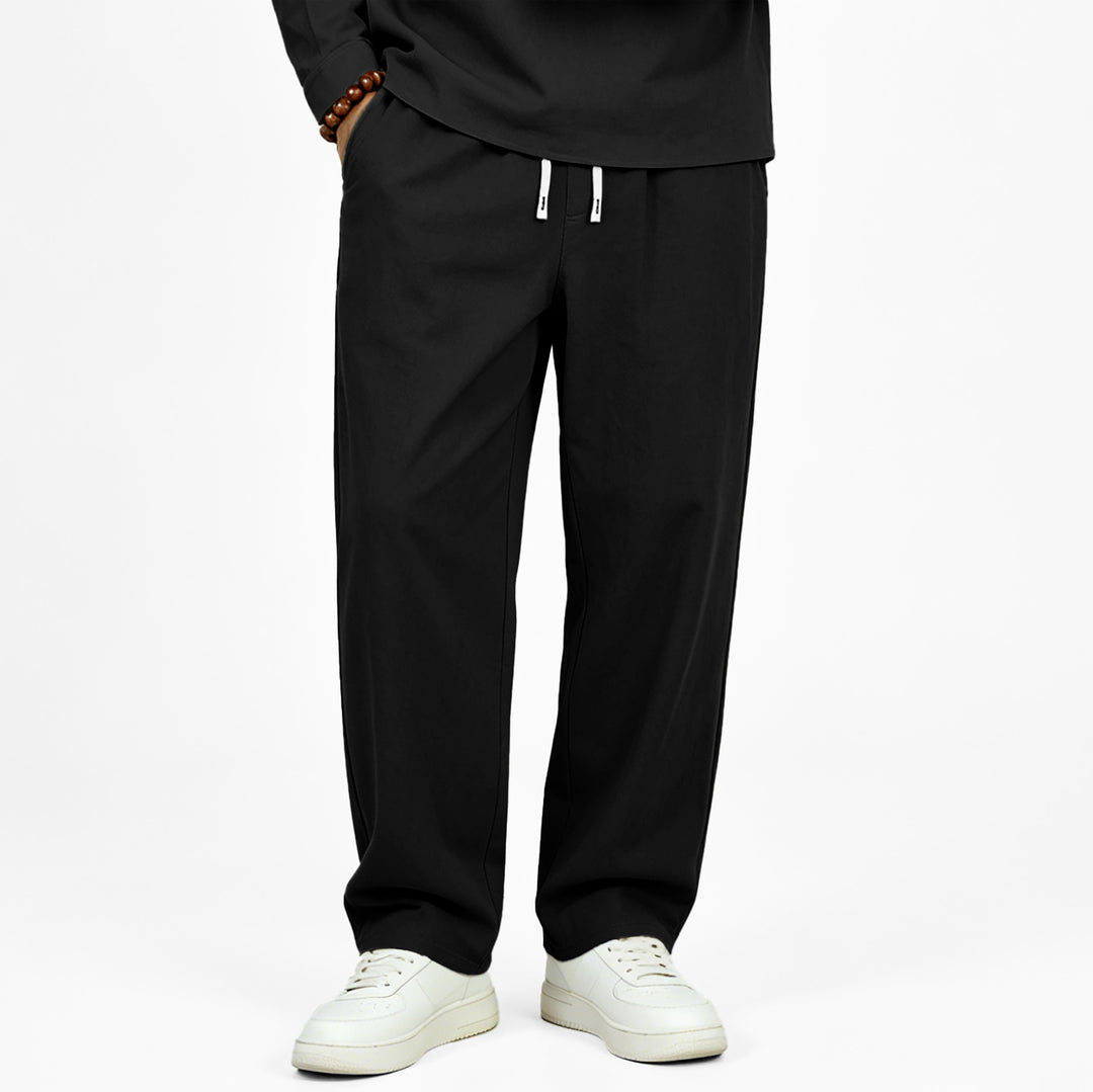 Men's Casual Jogging Pants with Drawstring and Straight Cut Mune Fashion