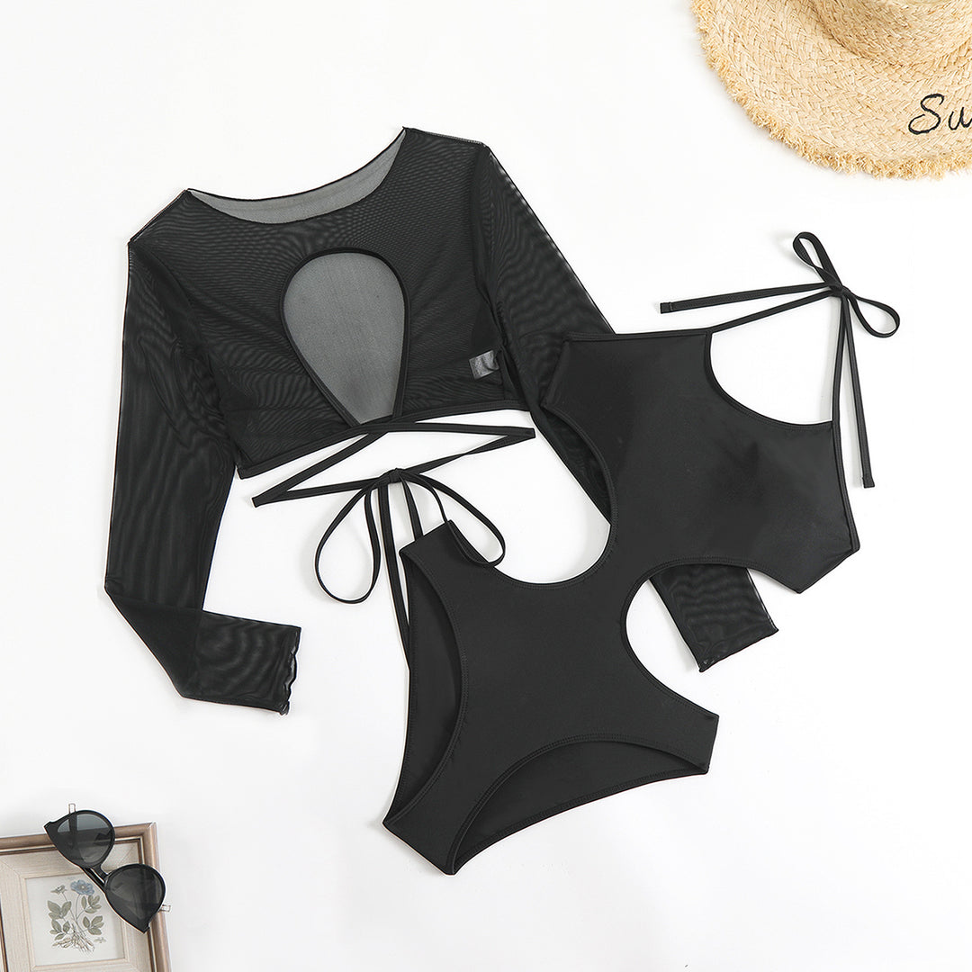 Women's bikini set with transparent top and innovative cut Mune Fashion
