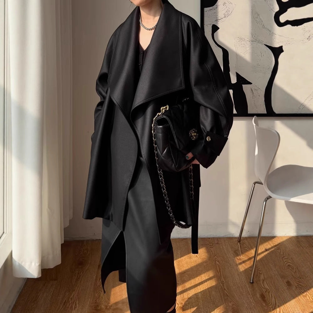 Women Elegant Trench Coat made of high-quality material Mune Fashion