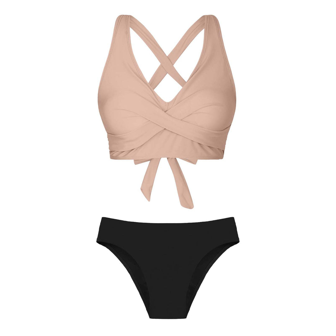 Women's Two-Piece Swimsuit with Floral Design Mune Fashion