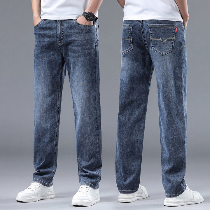 Men's Extra Wide Denim Baggy Jeans with Straight Leg & Soft Washes Mune Fashion