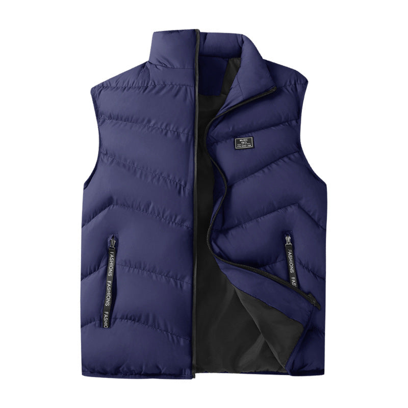 Men's Packable Microfiber Puffer Vest with Thermal Insulation, High Collar and Secure Zipper Pockets Mune Fashion