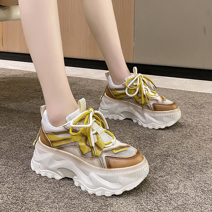 Women's Trendy Sneakers with Comfortable Platform Sole Mune Fashion