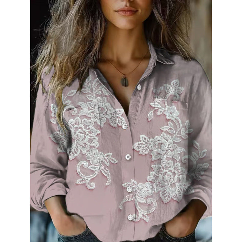 Ladies Stylish Blouse with Paisley Pattern Mune Fashion