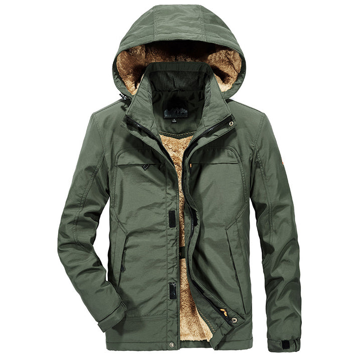 Men's Warm Padded Winter Jacket with Hood and Teddy Lining Mune Fashion