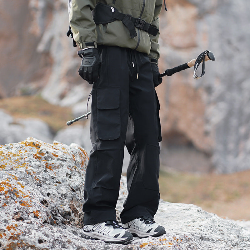 Men's Technical Outdoor Cargo Pants with Multi-Functional Pockets and Stretch Inserts Mune Fashion