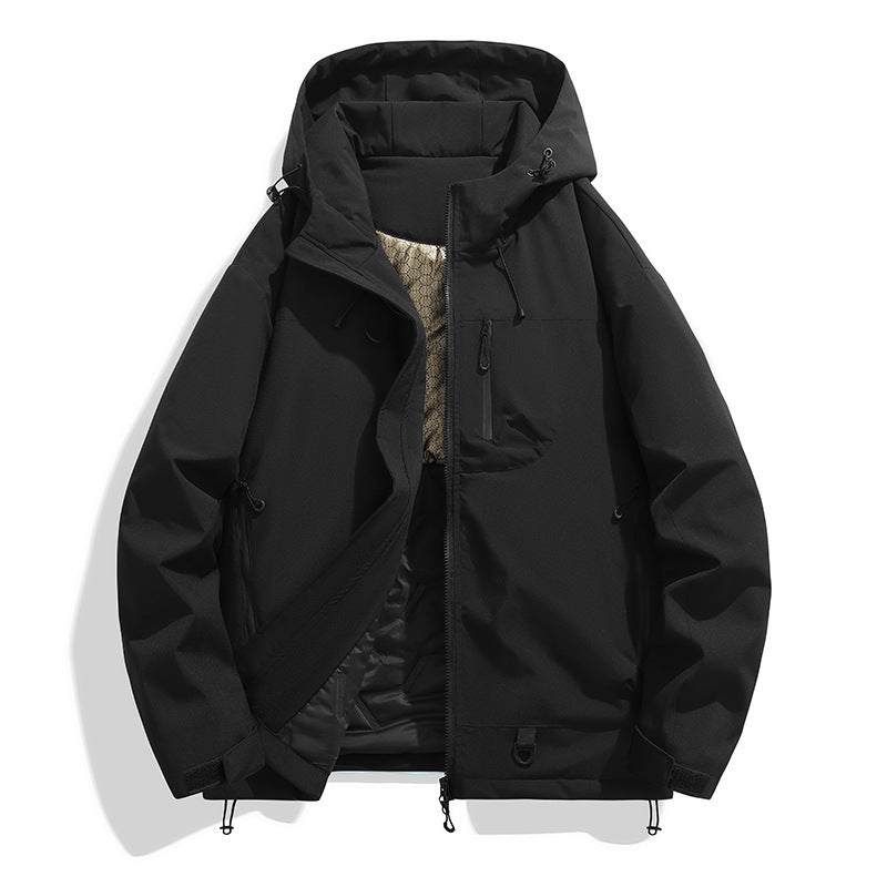 Men's nano technical hooded parka with windproof membrane, insulated inner lining and multifunctional pockets Mune Fashion