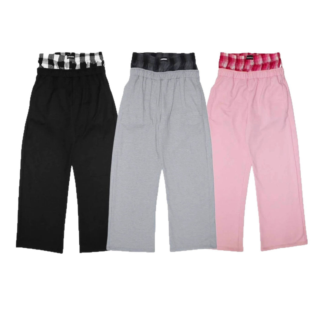 Women's casual jersey lounge pants with elastic waistband and wide leg Mune Fashion