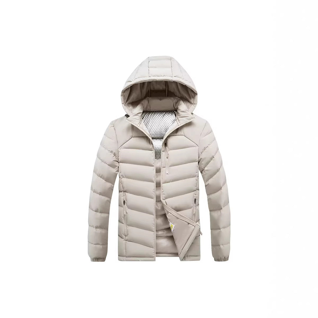 Men's Insulated Padded Jacket with Hood and Thermoreflect Inner Lining Mune Fashion