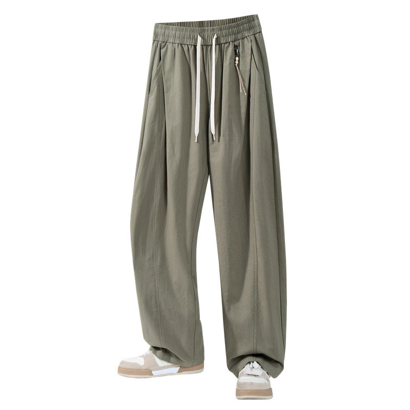Men's casual pants with elastic waistband and practical pockets Mune Fashion