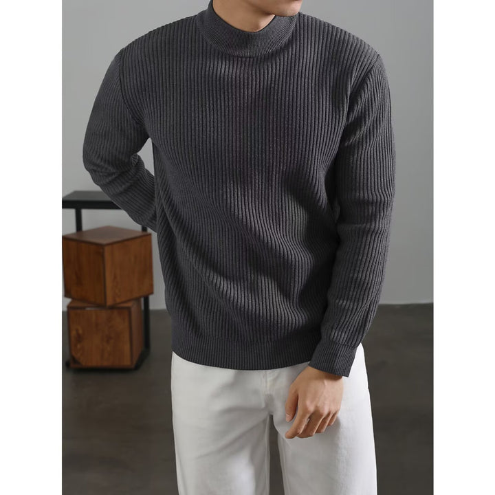 Men's Stylish Turtleneck Sweater from Rib Knit Mune Fashion