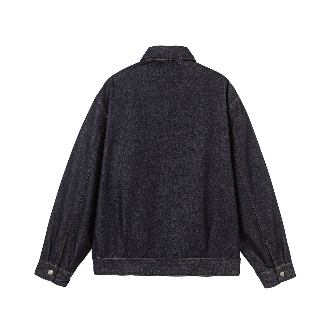 Men's Oversized Denim Jacket with Full Zipper Mune Fashion