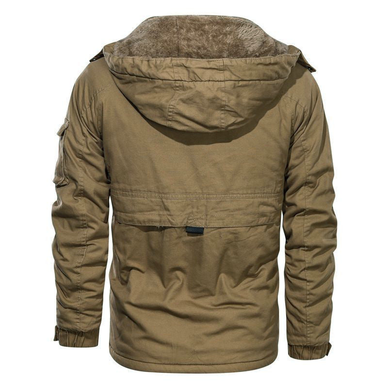 Men's military-inspired thermal parka with teddy lining and arm pocket Mune Fashion