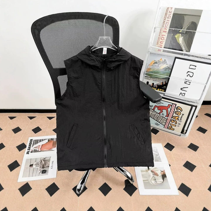Women's Lightweight Hooded Vest Mune Fashion
