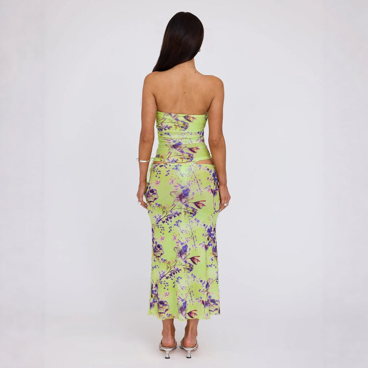 Women's Wrap Dress with Floral Pattern Mune Fashion