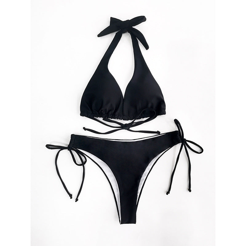 Women Triangle Bikini with high comfort and playful ties Mune Fashion