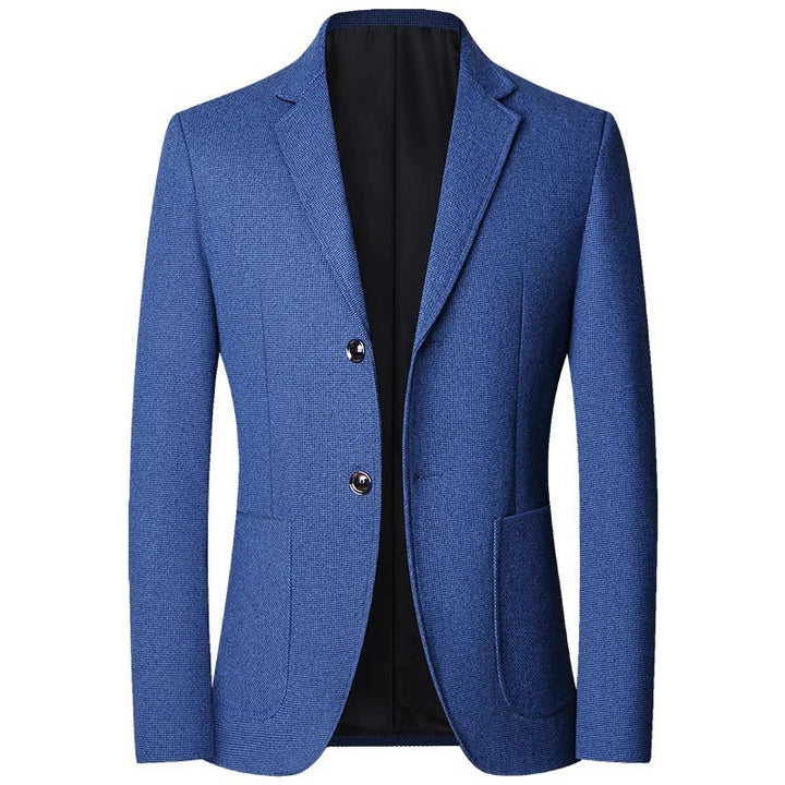 Men's Unstructured Casual Blazer made of Wool Blend with Patch Pockets Mune Fashion