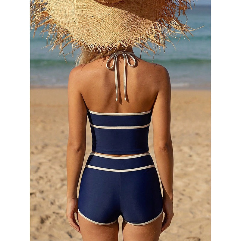 Women's sporty bikini set with crop top and high-cut bottom Mune Fashion