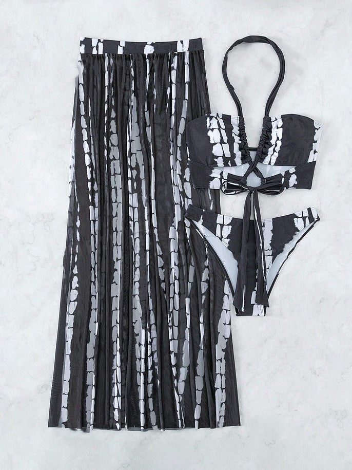 Women's bikini set with elegant maxi skirt and feminine top Mune Fashion