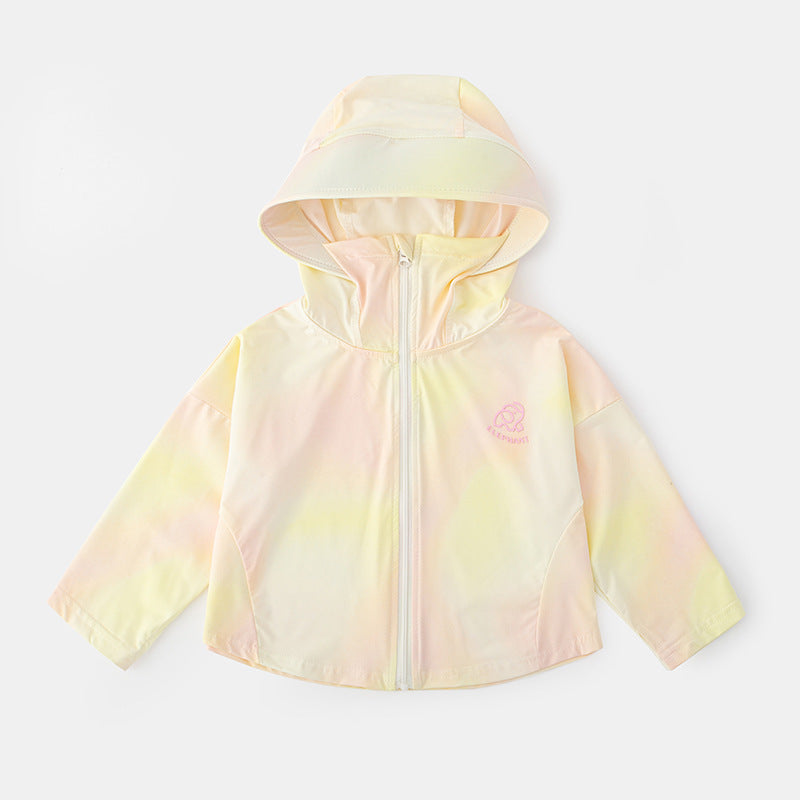 Unisex nan ultra-light children's sun jacket with hood, UV protection, and water-repellent functional quality Mune Fashion
