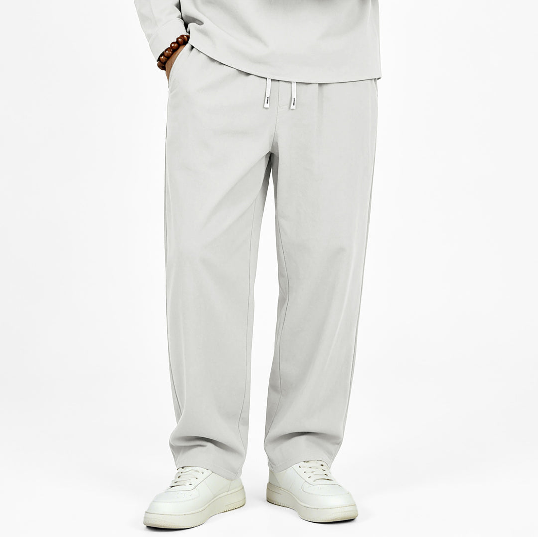 Men's Casual Jogging Pants with Drawstring and Straight Cut Mune Fashion