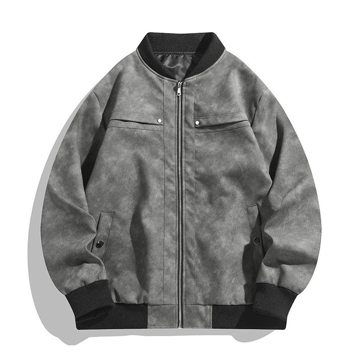 Men's Fashionable Bomber Jacket in Vintage Look Mune Fashion