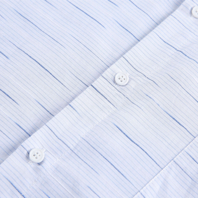 Unisex Loose Overshirt Shirt made of cotton blend with chest pocket and continuous button placket Mune Fashion