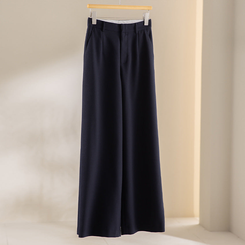 Women's Two-Piece Business Suit with Tailored Blazer and Wide Midi Skirt Mune Fashion