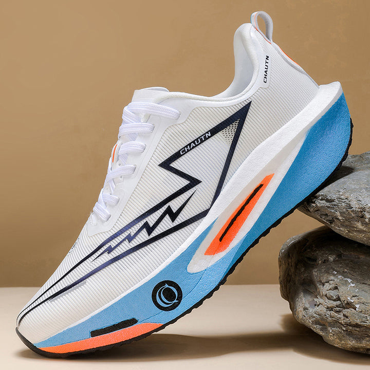 Men's Cushioning Long Distance Running Shoe with Reactive Foam Sole Mune Fashion