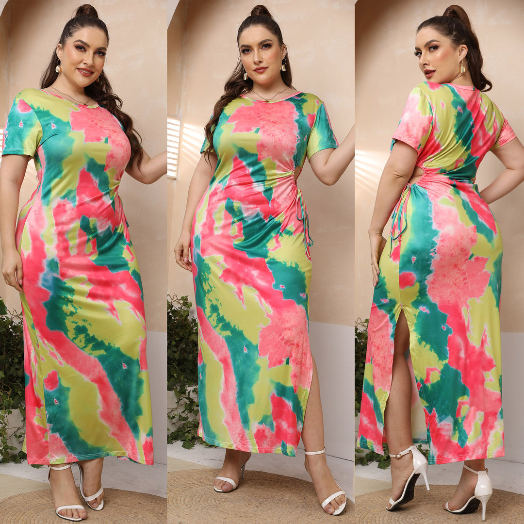 Women's maxi dress with elegant color gradient Mune Fashion