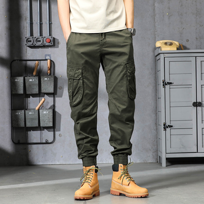 Herren Cargo-Joggerhose im Utility-Look mit elastischem Bund, Multifach‑Taschen und gerippten Knöcheln Mune Fashion