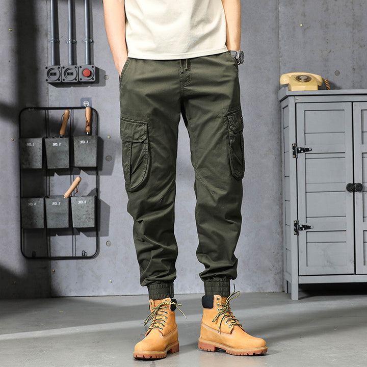 Herren Cargo-Joggerhose im Utility-Look mit elastischem Bund, Multifach‑Taschen und gerippten Knöcheln Mune Fashion