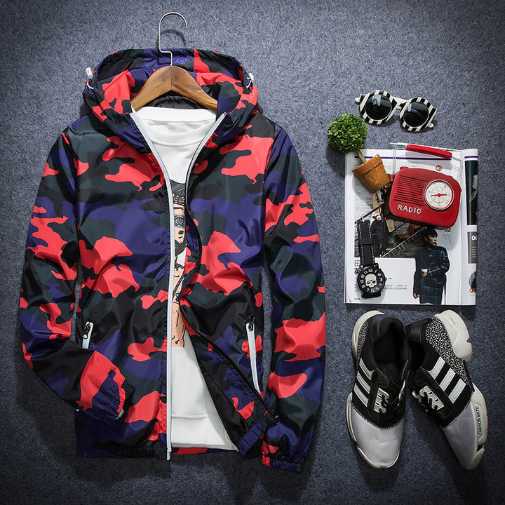 Men's Fashion Camouflage Pattern Transition Jacket Mune Fashion