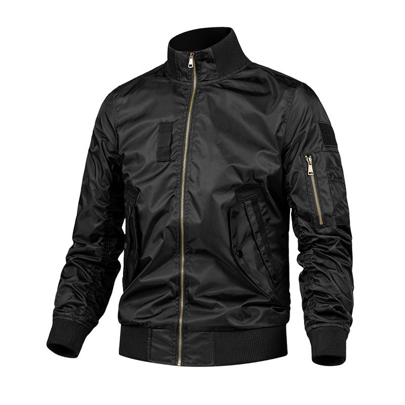 Men's Fashionable Bomber Jacket with Utility Pockets Mune Fashion
