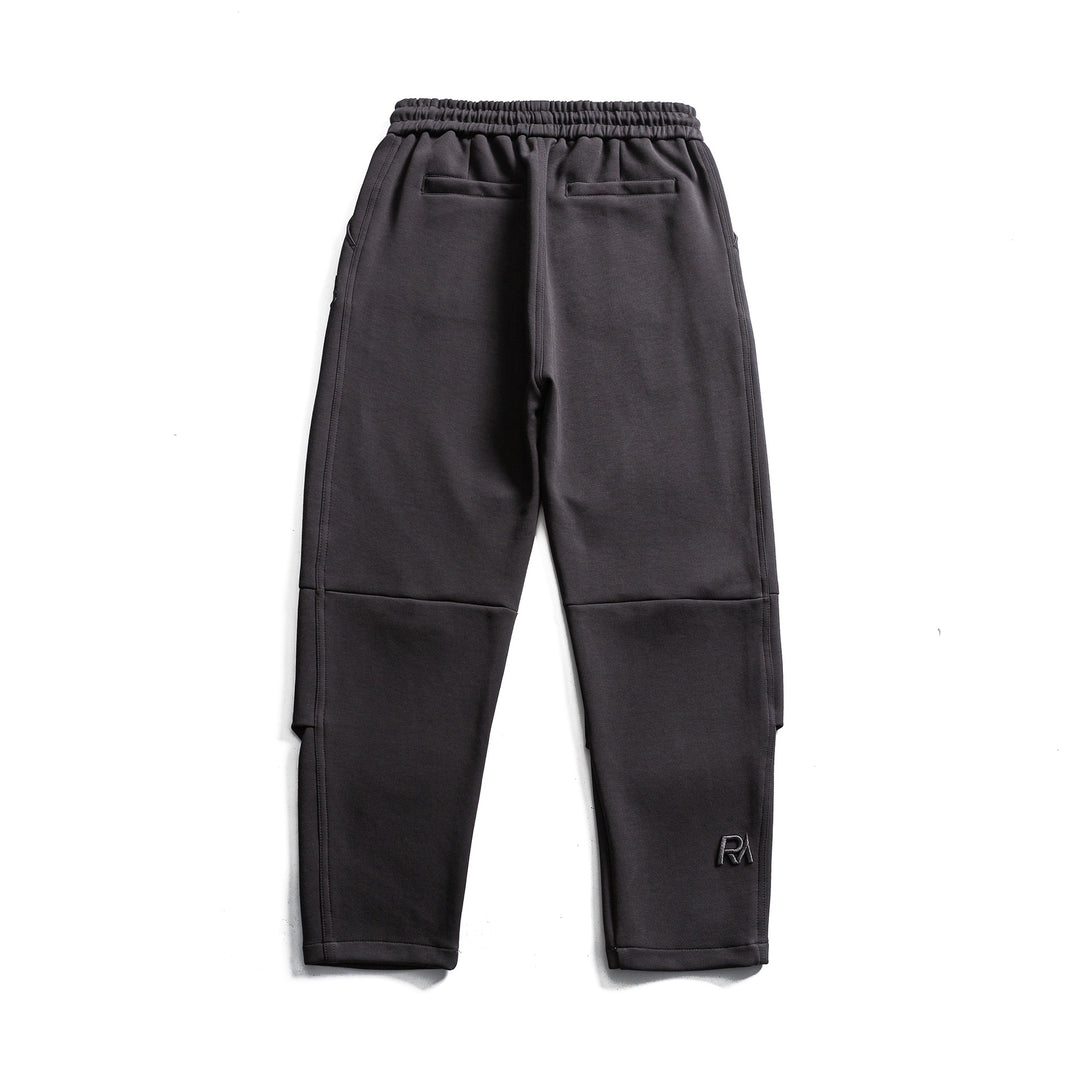 Men's Tapered Jogging Pants with Elastic Waistband and Knee Panels Mune Fashion