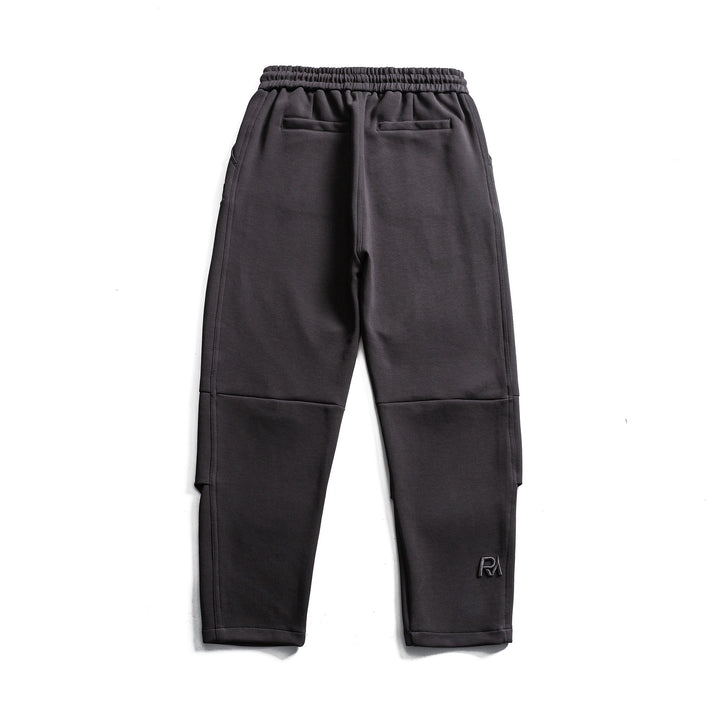 Men's Tapered Jogging Pants with Elastic Waistband and Knee Panels Mune Fashion