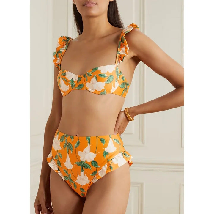 Women’s bikini set with voluminous ruffle details Mune Fashion