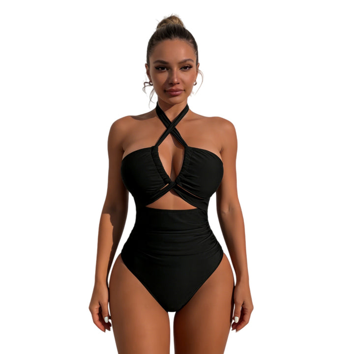 Women's One-Piece Swimsuit with Elegant Knot Design Mune Fashion