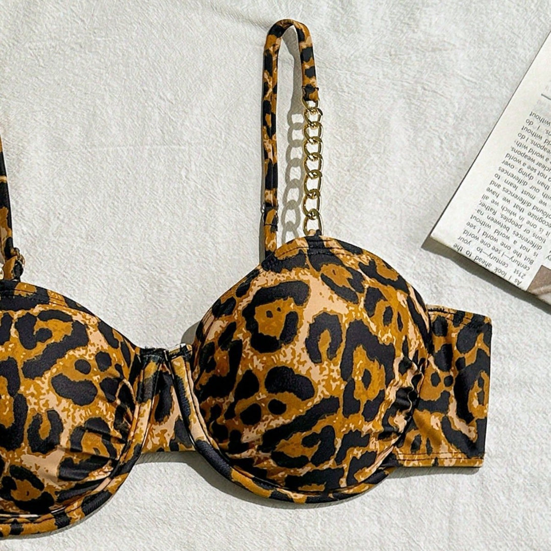 Women's Underwire Bikini with Animal Print Mune Fashion
