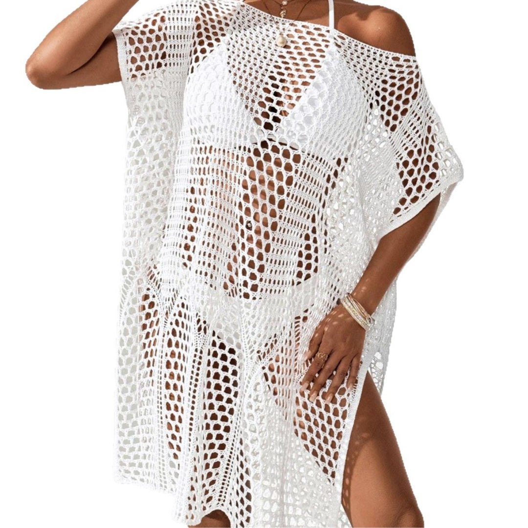 Women elegant crochet beach cover-up Mune Fashion