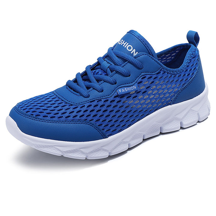 Men's lightweight mesh sneakers with elastic slip collar and cushioning foam sole Mune Fashion